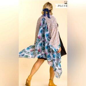 NWT UMGEE Royal Mix Angel Kimono